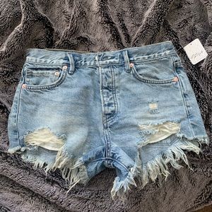 Free people loving good vibrations cutoffs